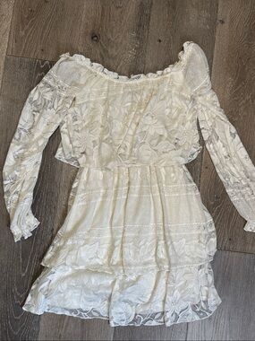 Show Me Your MuMu White Lace Dress AZ0807